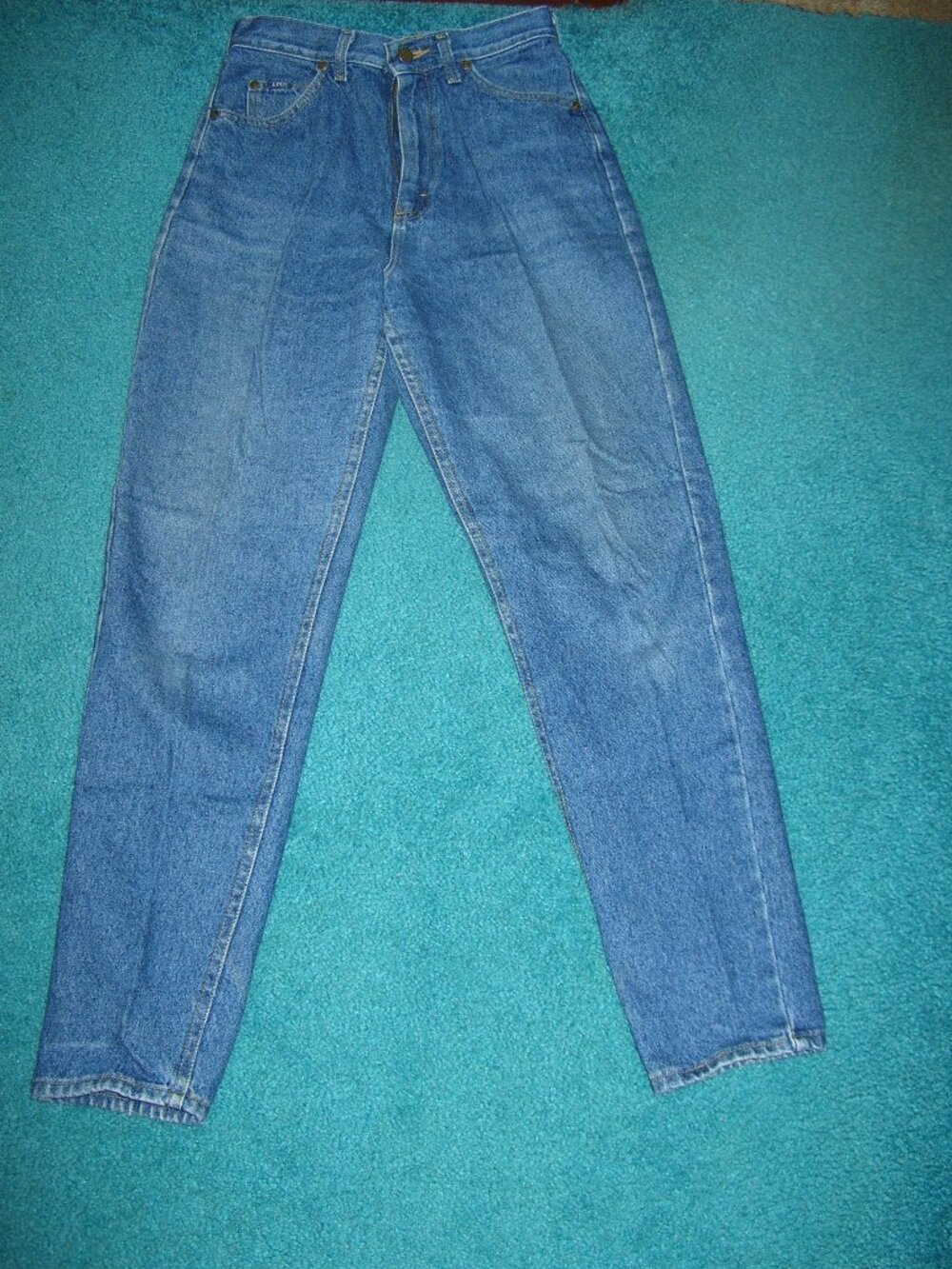 Women's Lee  Denim Jeans Size 8 Medium 100% Cotton Medium Blue New 7